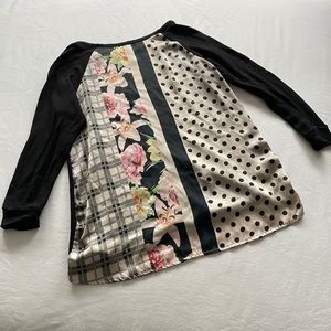 Bobeau Three-Quarter Sleeve Top